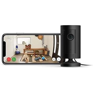 Ring Indoor Cam, compacte plug-in-HD-beveiligingscamera met tweeweg-audio | Inclusief proefabonnement van 30 dagen op Ring Protect Plus | Zwart