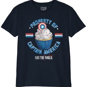 Marvel T-shirt voor jongens, Marine., 8 Jaren