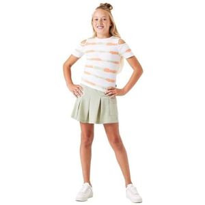 Garcia Kids T-shirt met korte mouwen voor meisjes, off-white, 140 cm