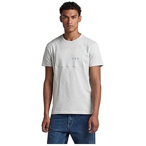 G-STAR RAW Heren Applique Multi Technique T-shirt, grijs (Oyster Mushroom 336-D607), XS, Grijs (Oyster Mushroom 336-d607), XS