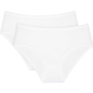 Slips - Wit - Katoen - Elastische Boord - Klassieke Taillehoogte