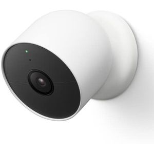 Google Nest Cam Intelligente bewakingscamera voor binnen en buiten, wit, 1 stuk (1 stuks)