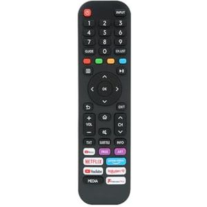 Jolly Line Compatibel, vervangende afstandsbediening voor HISENSE TV, universele afstandsbediening voor HISENSE televisie, geen programmering nodig, JL1720/Comp