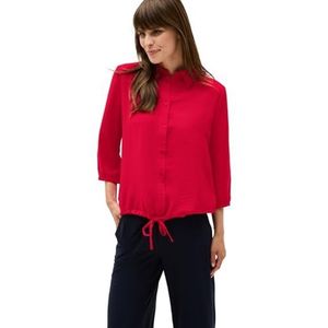 Cecil Hemdblouse voor dames met structuur, Glazed Apple Red, M