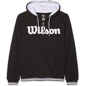 Wilson Heren Hooded Sweatshirt, M TEAM SCRIPT FZ HOODY, Katoen/Polyester