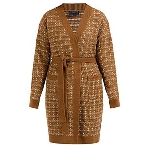 FENIA Dames cardigan 11025234-FE02, bruin, XL/XXL, bruin, XL/XXL