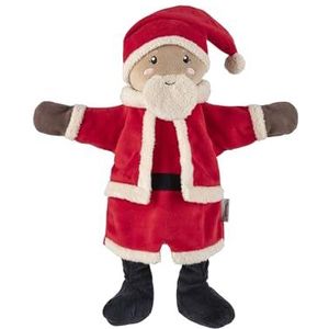 Handpop Kerstman, zacht speelgoed voor Kasperle Theater, om verhalen te vertellen en eerste rollenspel, voor meisjes en jongens