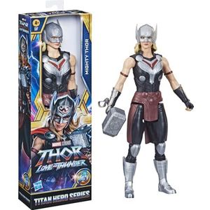 Hasbro Marvel Avengers Titan Hero Series Mighty Thor Toy, 30-cm-scale Thor: Love and Thunder Figure for Children Aged 4 and Up