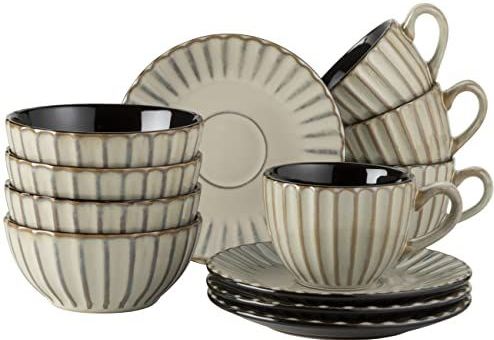 Serviesset - Wit - Porselein - 16-delig