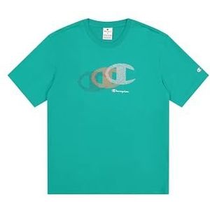 Champion Heren Legacy - grafisch T-shirt, groen (GS130), M, Groen (Gs130), M