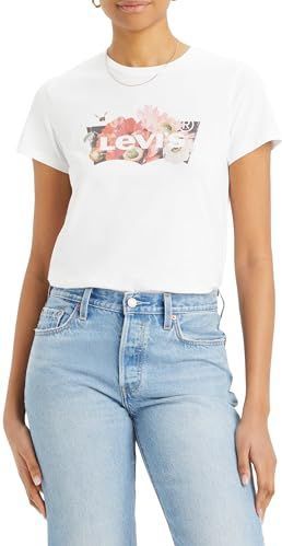 Levi's - LSE THE PERFECT TEE - T-shirt - Floral BW Fill Bright - Korte Mouwen - Ronde Hals