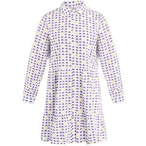 EYOTA Midi-jurk voor dames met print, lila, S
