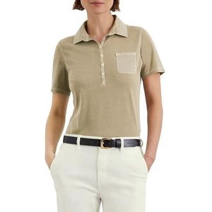 Marc OPolo Poloshirt voor dames, korte mouwen, van biologisch katoen, slim fit, 723 liter, S