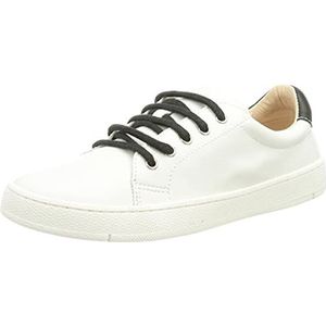 Pololo Unisex Maxi Vegan witte sneakers voor kinderen, wit, 26 EU