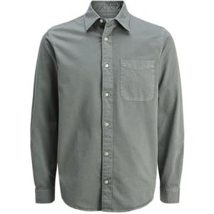Jprccdover Twill L/S Shirt, Stormy Sea, XL