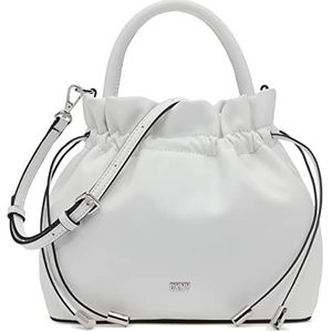DKNY Dames Feven Bucket Drawstring Bag Crossbody, Optic White, One Size, optic white, Eén Maat