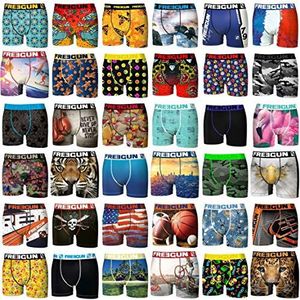 FREEGUN Boxershorts voor heren, boxershorts, willekeurig model, comfortabel en aangenaam (5 stuks), Meerkleurig, 3XL