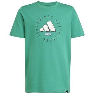 adidas Uniseks-Kind FUN GRAPHIC T-SHIRT, bold green, 7-8 Years