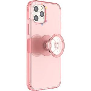 PopSockets: PopCase Hoesje voor iPhone 12 / 12 Pro met een Verplaatsbare PopGrip Slide-Standaard en Grip met een Verwisselbare Top - Peachy