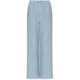 PIECES - PCFeline - Broek - Lichtblauw - Donkergrijs - Wide Leg - Mid Waist