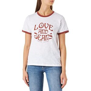 Pepe Jeans Riley T-shirt voor dames, 800 wit, S