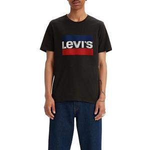 Levi's - T-shirt - Zwart - Met Grote Logoprint