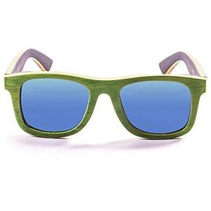OCEAN SUNGLASSES - wood Venice Beach - lunettes de soleil en Bois - Monture: Vert - Verres : Revo Vert (54001.2)
