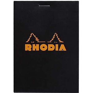Rhodia Kladblok, No12 A7+, Vierkant - Zwart