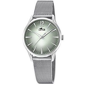 Lotus Watches Dames datum klassiek kwarts horloge met roestvrij stalen armband 18408/4