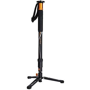 Rollei V6I aluminium monopod, monopod met ministatief voor bijzonder goede stabiele stand. Ideaal videostatief voor het filmen van bewegende objecten, 22843