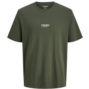 Jack & Jones - JJESOHO - T-shirt - Donkergroen/Wit