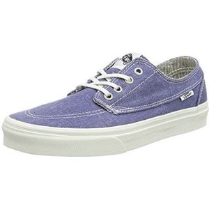 Vans U BRIGATA Uniseks sneakers voor volwassenen, blauw Washed Navy Stripes, 45 EU