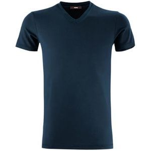 Womo Underwear Casual T-shirt MC V-hals blauw, Blauw, S/XXL