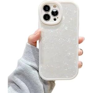 Compatibel met iPhone 13 Pro max Case 6.7 Inch Full Camera Lens Beschermende Slanke Zachte Shockproof Telefoon Case Melkwit
