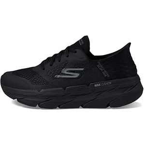 Skechers Heren Max Cushioning Slip-ins – Athletic Workout Running Walking schoenen met traagschuim sneakers, zwart, 45 EU Breed