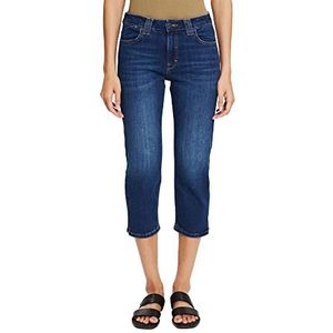 ESPRIT Jeans in capri-lengte, 901/Blue Dark Wash, 25W x 22L