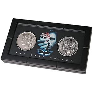 The Noble Collection DC The Dark Knight Harvey Dent & Two-Face Coin Set - 6in (15,5 cm) Batman Prop Replica Display - Officieel gelicentieerde Film Set Movie Prop Replica's Geschenken