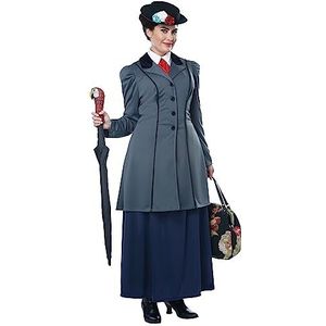 California Costumes Dames Engels Nanny Volwassen Maat Kostuums, Grijs, 3X