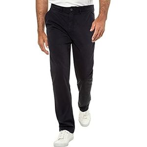 JP 1880 Heren grote maten grote maten Menswear L-8XL Chino, elastische band, regular fit, tot maat 70/35 721190, donkermarine, 40W x 34L