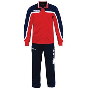 Givova, Europa-trainingspak, rood/blauw, 4XL