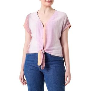 ONLSIESTA S/S Knoop Linen BL Shirt PNT, Pirouette/Stripes: Multi Colour, S