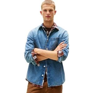 TOMMY Jeans - Denim Medium 01 - Overhemd - Regular Fit - Ronde Hals