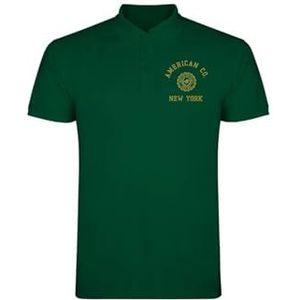 AMERICAN COLLEGE USA Poloshirts Sport Ademend Gedrukt Kleding Unisex Kinderen Jongens en Meisjes Casual Model ACPLW4 Donkergroen 16 Jaar, Groen, 16 Jaar