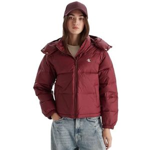 Calvin Klein, Dames, Jassen, Rood, Maat: M Nylon,