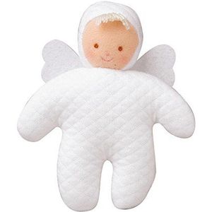 Trousselier - Zuigelingsspeelgoed - speelgoed eerste jaar - engel met rammelaar 12 cm - ideaal geboortegeschenk - wasmachinebestendig - kleur wit