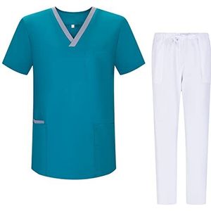 MISEMIYA - Sanitair slaappak, uniseks, medische uniformen, G713-6802, groen G713-3b, M