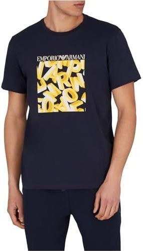 Emporio Armani, Heren, Tops, Blauw, Maat: S Katoen,