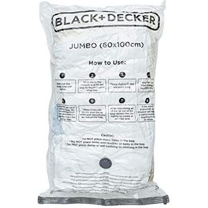 BLACK+DECKER Vacuüm opbergzakken, wit, Jumbo,63349