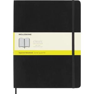 Moleskine Notitieboek, Xlarge, geruit, zachte cover, zwart