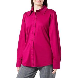 Seidensticker Damesblouse - Fashion Blouse - Regular Fit - Hemdblouse kraag - Lange mouwen - Stretch, roze, 44
